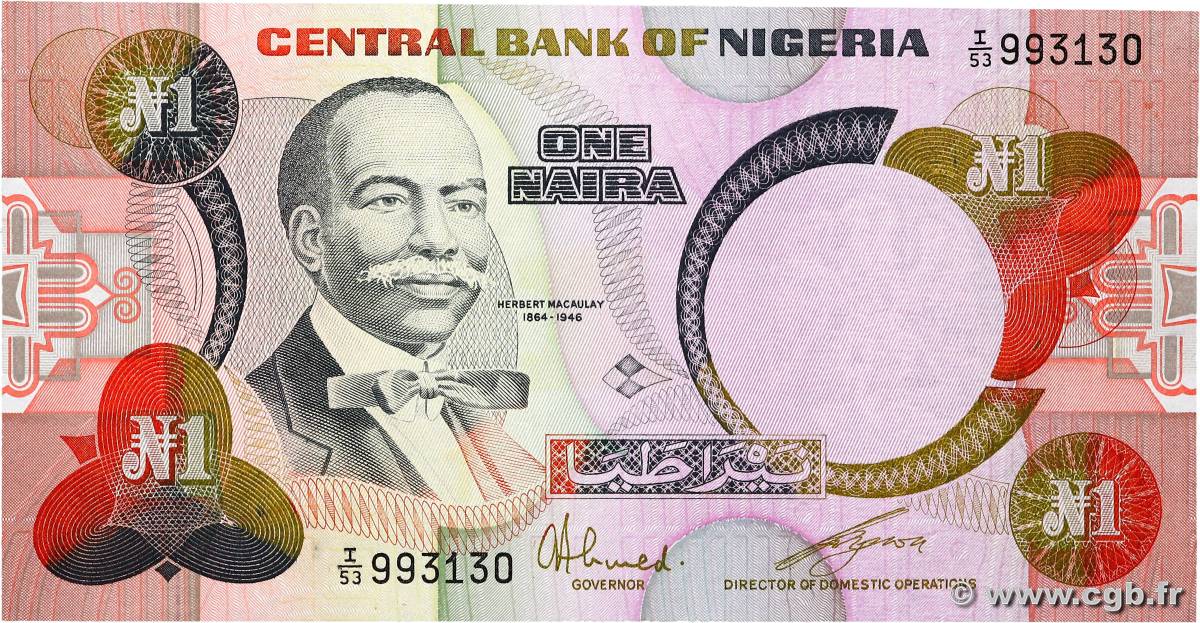 1 Naira NIGERIA  1984 P.23a ST