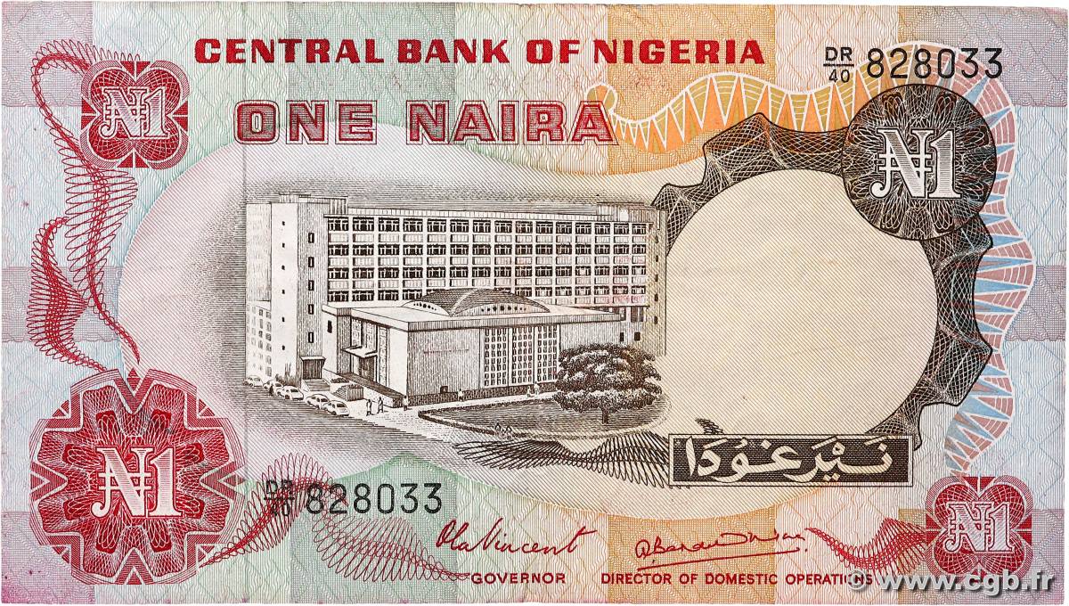 1 Naira NIGERIA  1973 P.15d VF