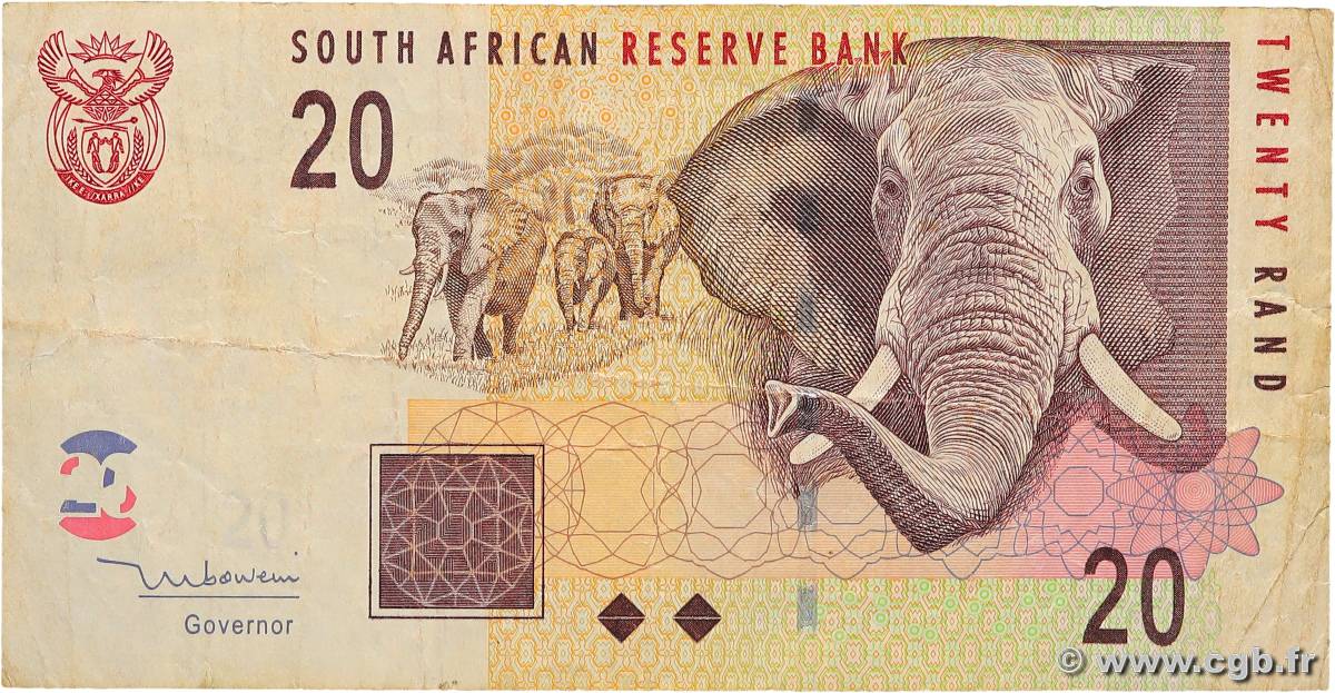 10 et 20 Rand SUDAFRICA  2005 P.129a MB