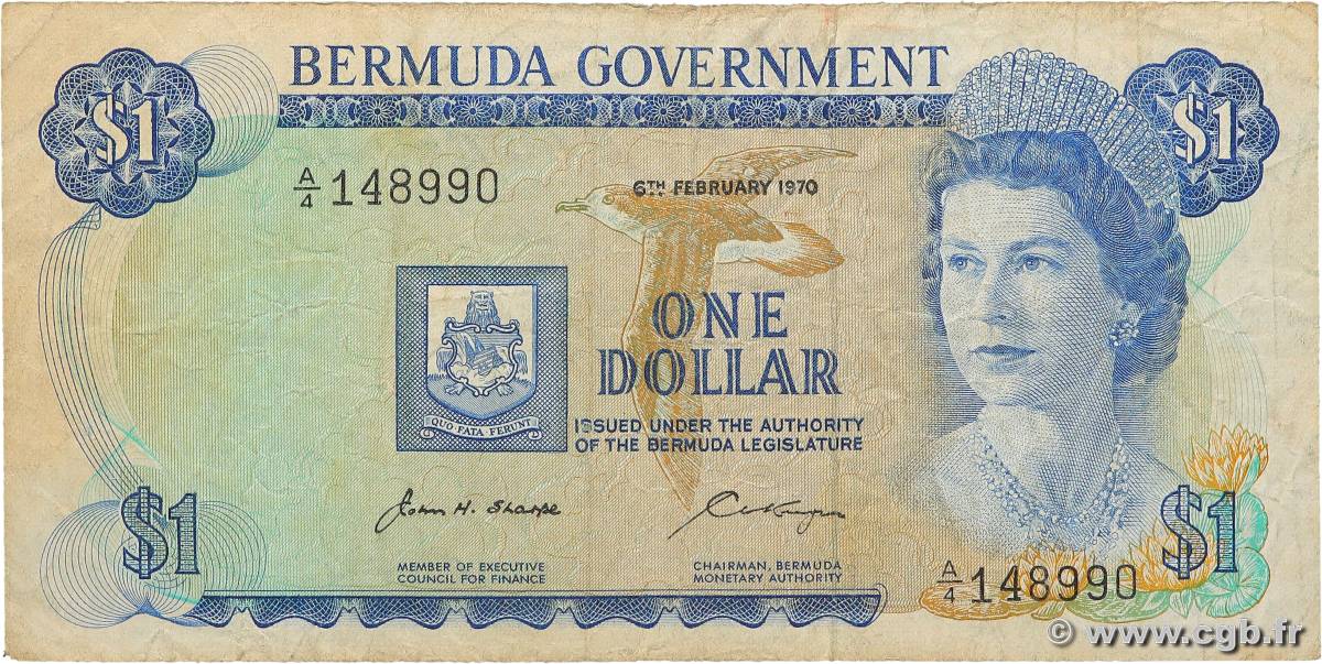 1 Dollar BERMUDAS  1970 P.23a fS