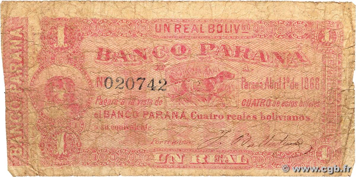 1 Real Boliviano ARGENTINA  1868 PS.1812a RC