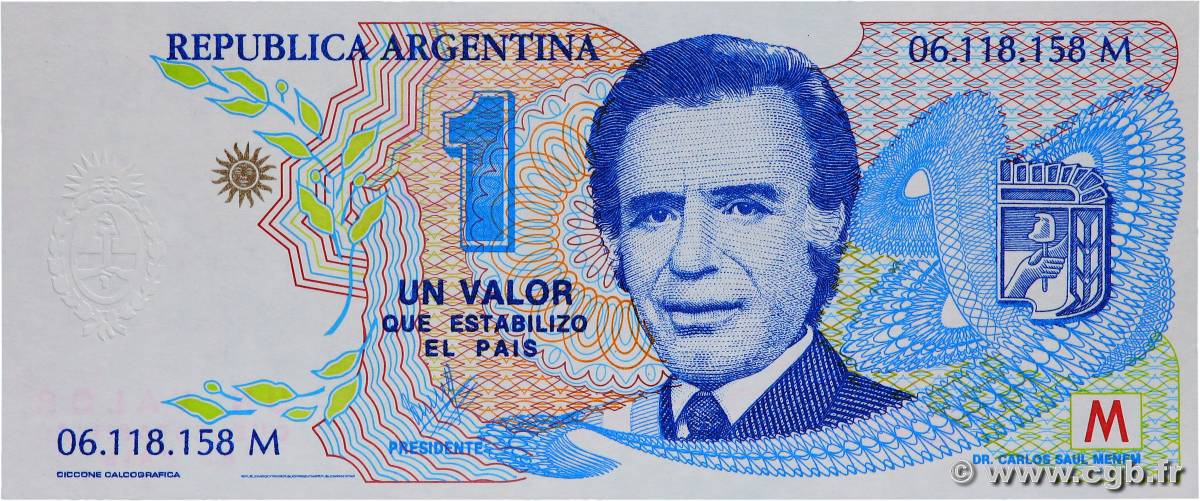 1 Valor ARGENTINIEN  1989  ST