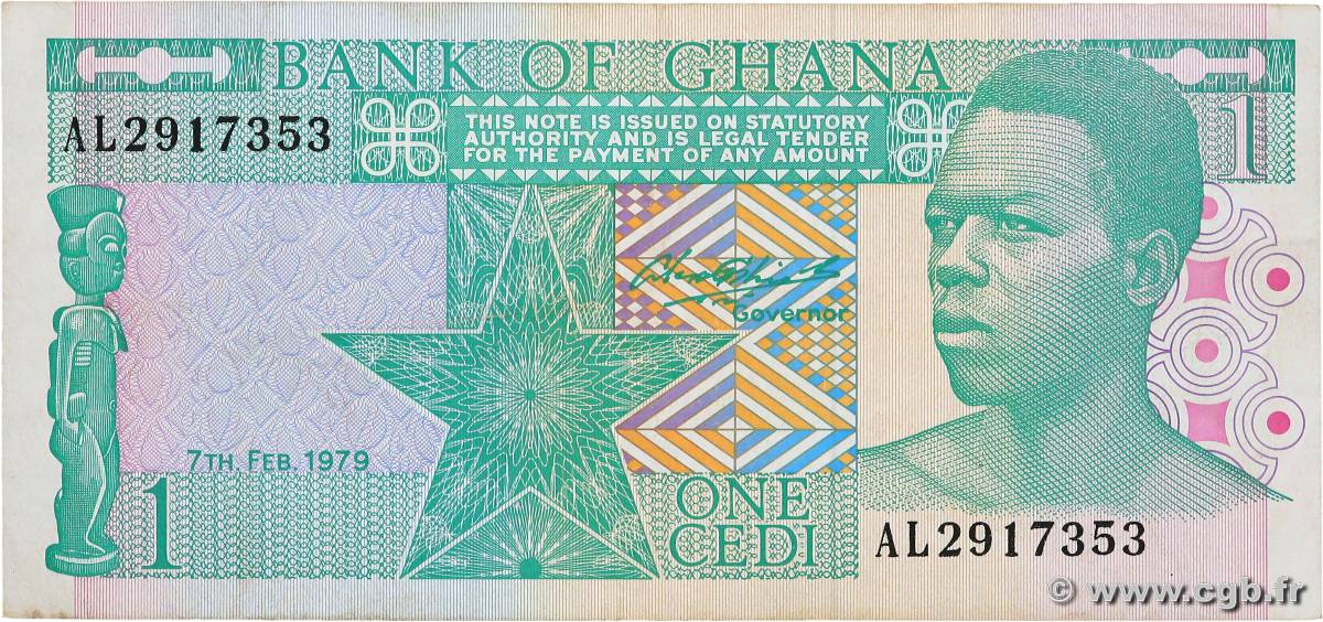 1 Cedi GHANA  1979 P.17a TTB