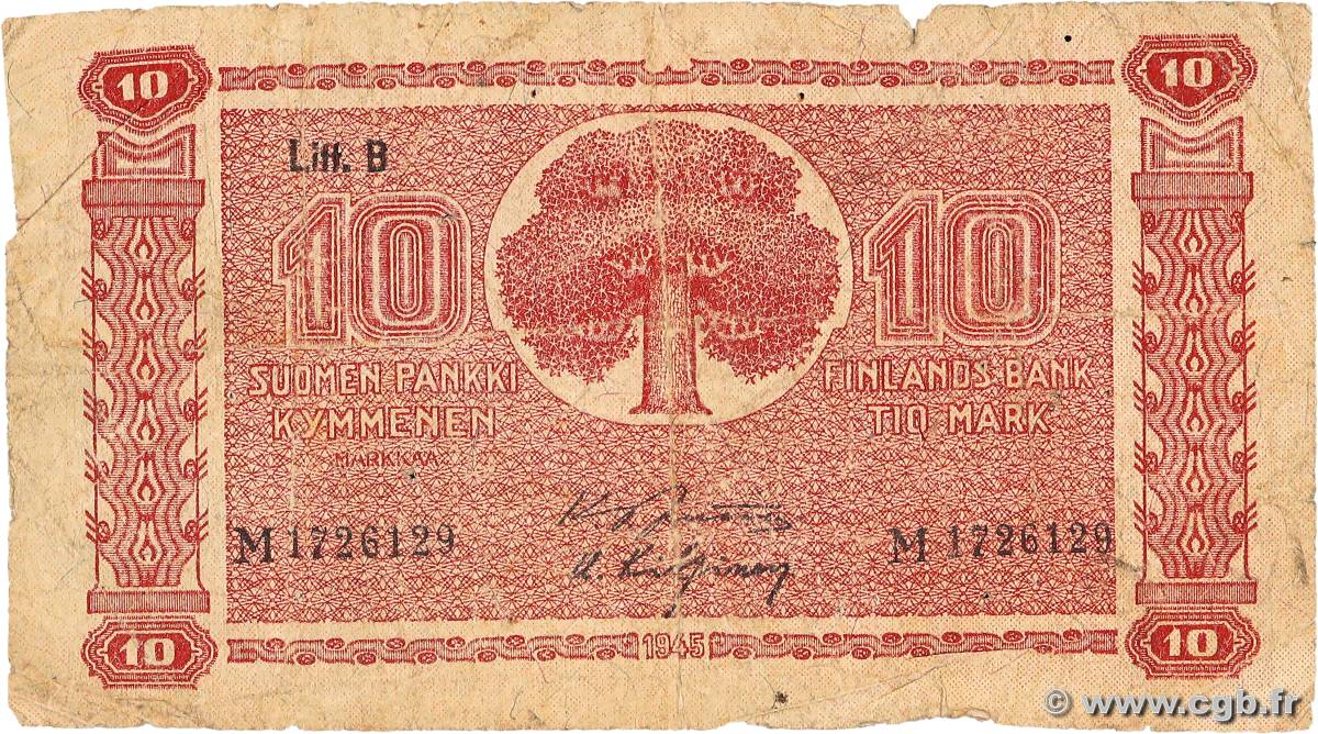 20 Markkaa FINLANDE  1945 P.085 B