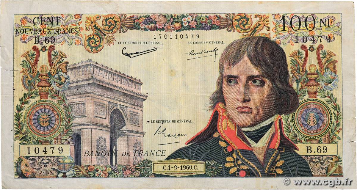 100 Nouveaux Francs BONAPARTE FRANCE  1960 F.59.07 pr.TB