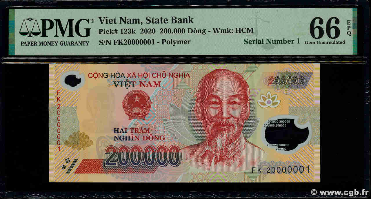 200000 Dong Numéro spécial VIETNAM  2020 P.123k FDC