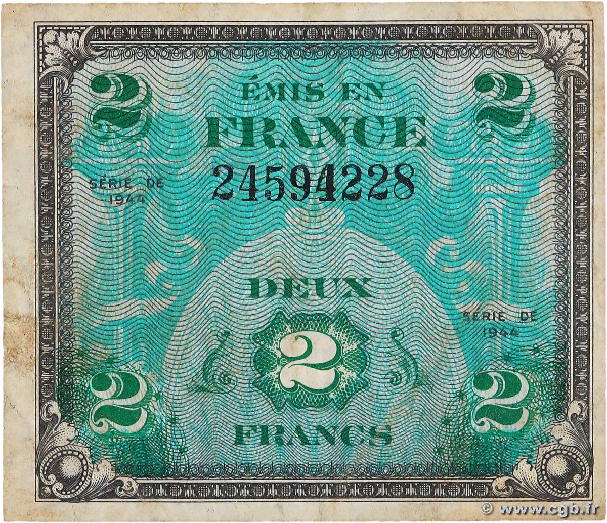 2 Francs DRAPEAU FRANCE  1944 VF.16.01 TB