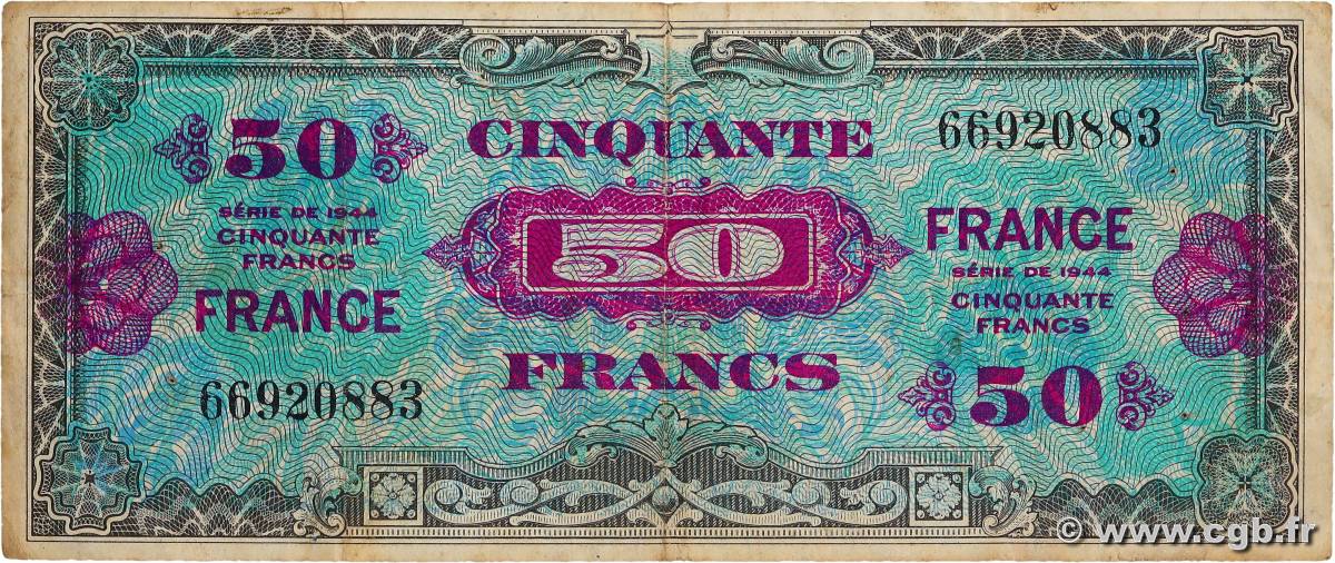 50 Francs FRANCE FRANCE  1945 VF.24.01 TB