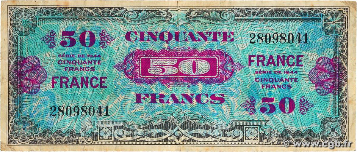 50 Francs FRANCE FRANCE  1945 VF.24.01 TB