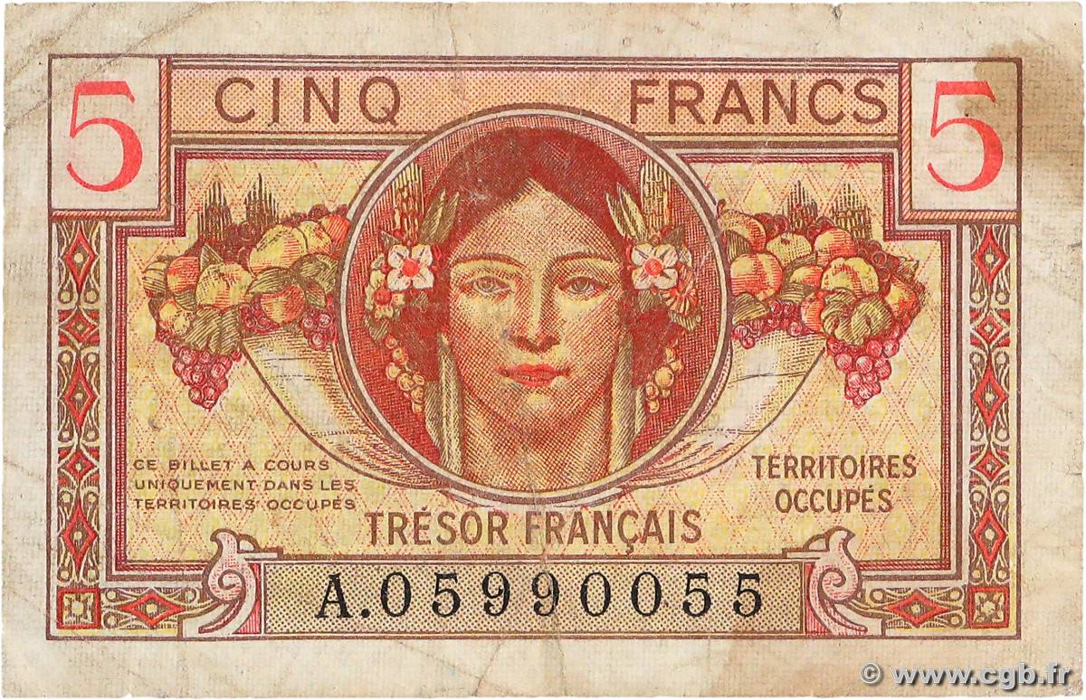 5 Francs TRÉSOR FRANÇAIS FRANCE  1947 VF.29.01 F