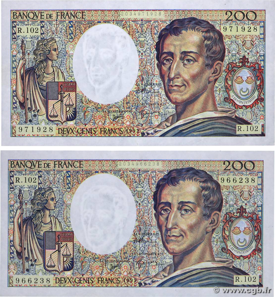 200 Francs MONTESQUIEU Lot FRANCE  1992 F.70.12a TTB+