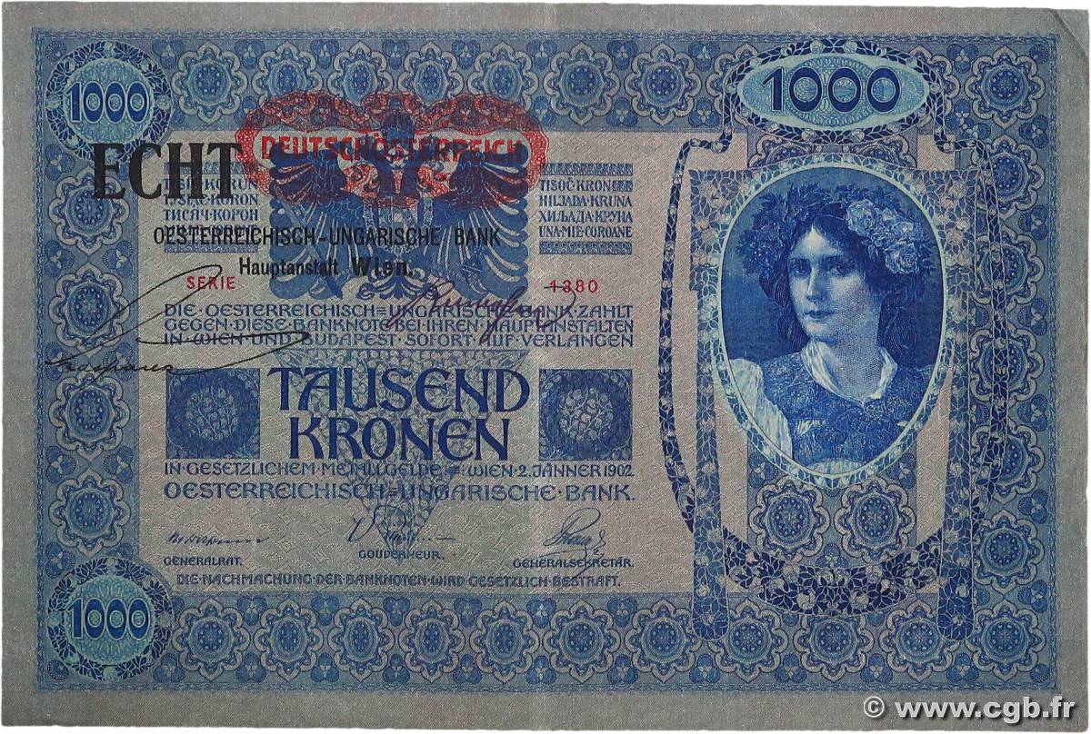 1000 Kronen AUTRICHE  1919 P.058 SUP+