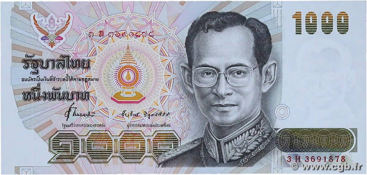 1000 Baht THAILAND  1992 P.092 UNC