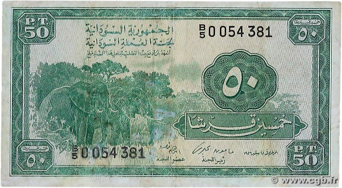 50 Piastres SUDAN  1956 P.02A MB