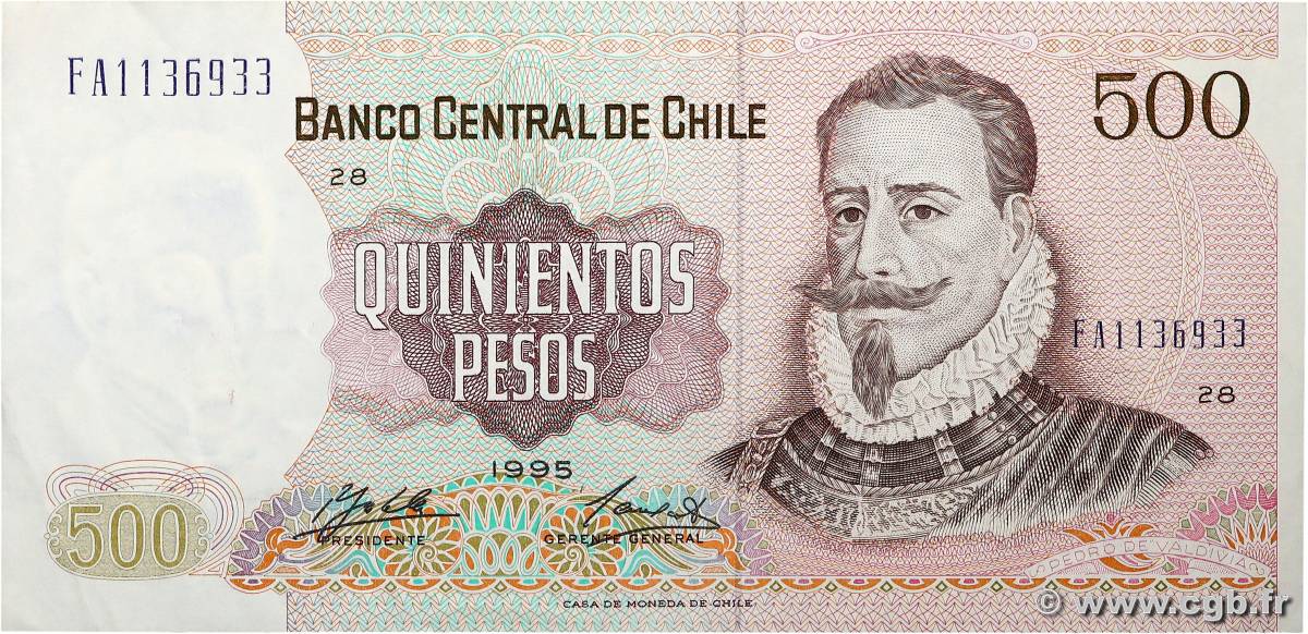 500 Pesos CILE  1995 P.153e q.SPL