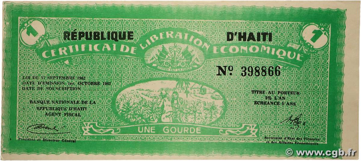 1 Gourde HAÏTI  1962 P.501 AU