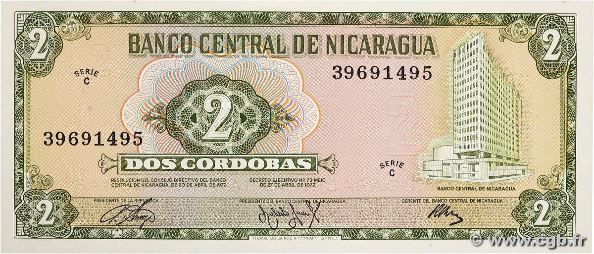 2 Cordobas NICARAGUA  1972 P.121 UNC-