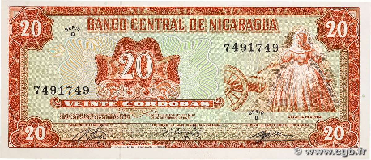 20 Cordobas NICARAGUA  1978 P.129 pr.NEUF