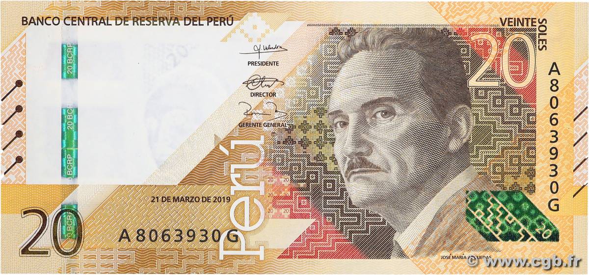 20 Soles PÉROU  2019 P.197 NEUF