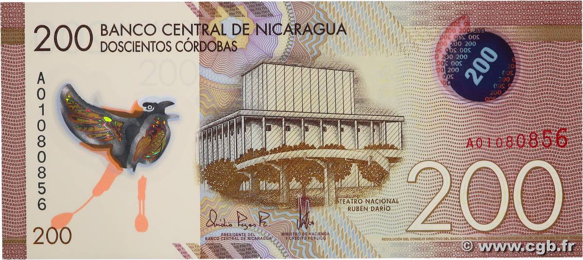 200 Cordobas NICARAGUA  2014 P.213a NEUF