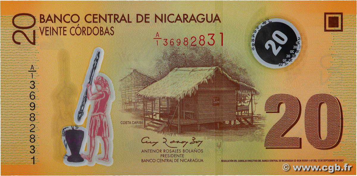 20 Cordobas NICARAGUA  2007 P.202a UNC