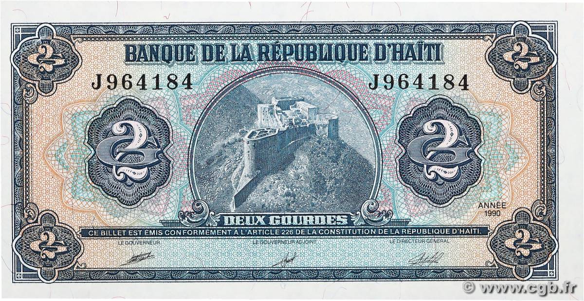 2 Gourdes HAÏTI  1990 P.254a NEUF