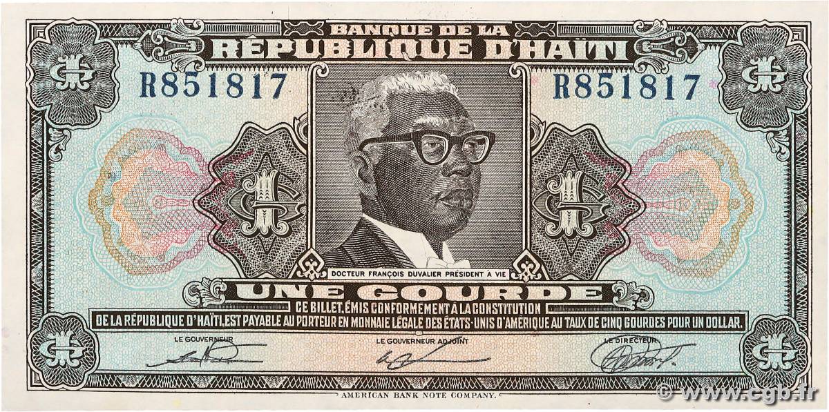 1 Gourde HAITI  1979 P.230 AU+