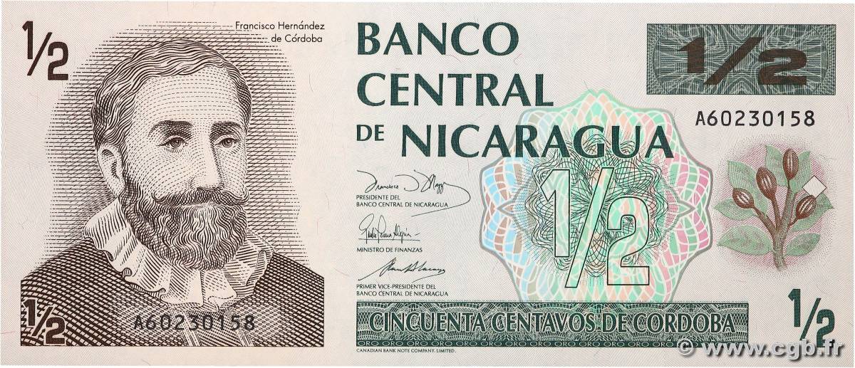 1/2 Cordoba NICARAGUA  1991 P.171 NEUF