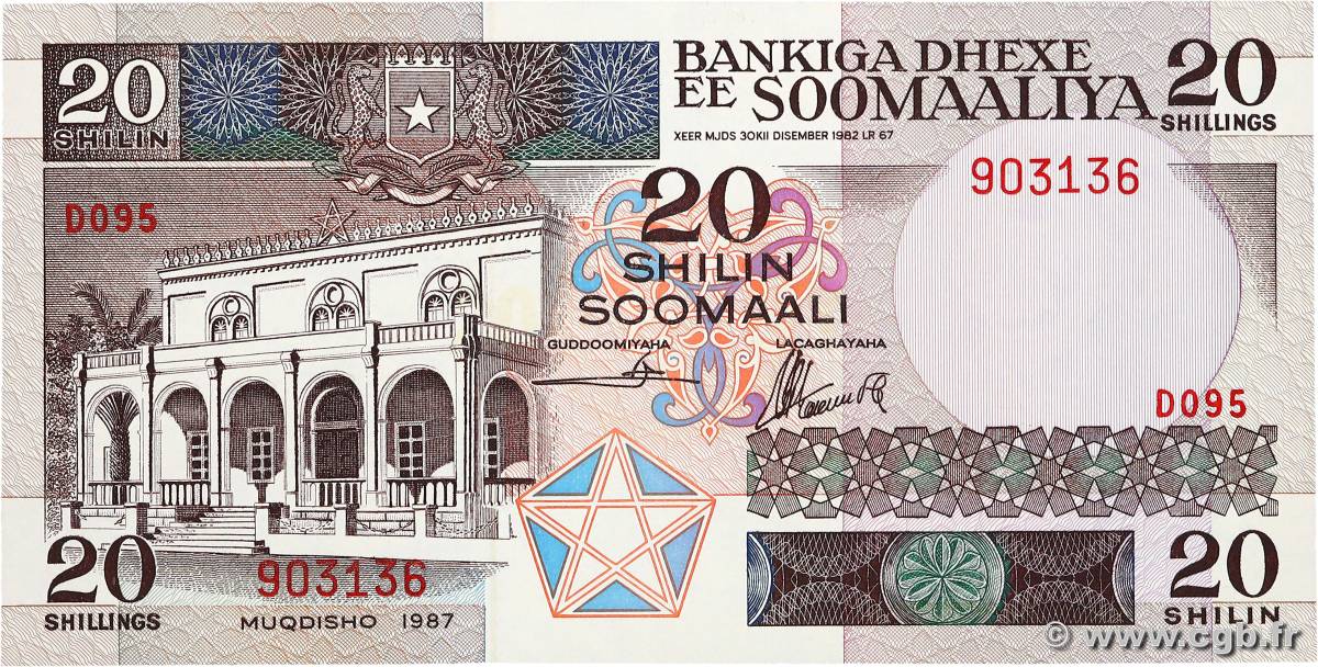 20 Shilin SOMALIA  1987 P.33c ST