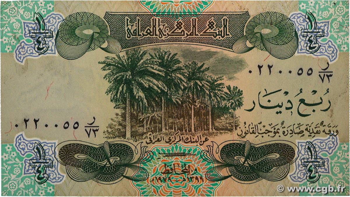 1/4 Dinar IRAQ  1979 P.067a XF+