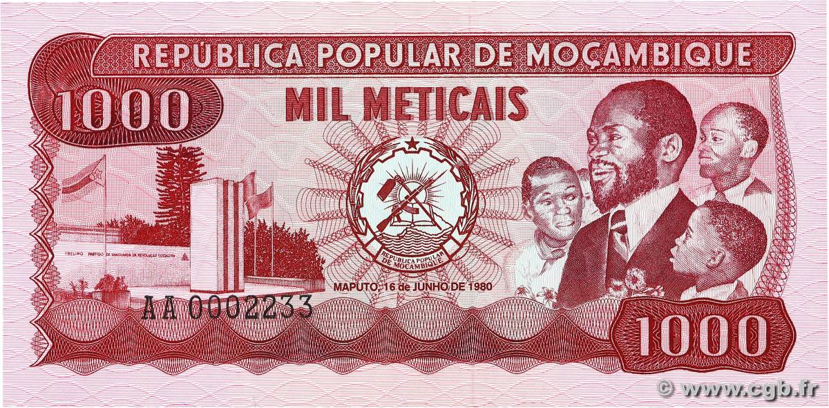 1000 Meticais Numéro spécial MOZAMBIQUE  1980 P.128 NEUF