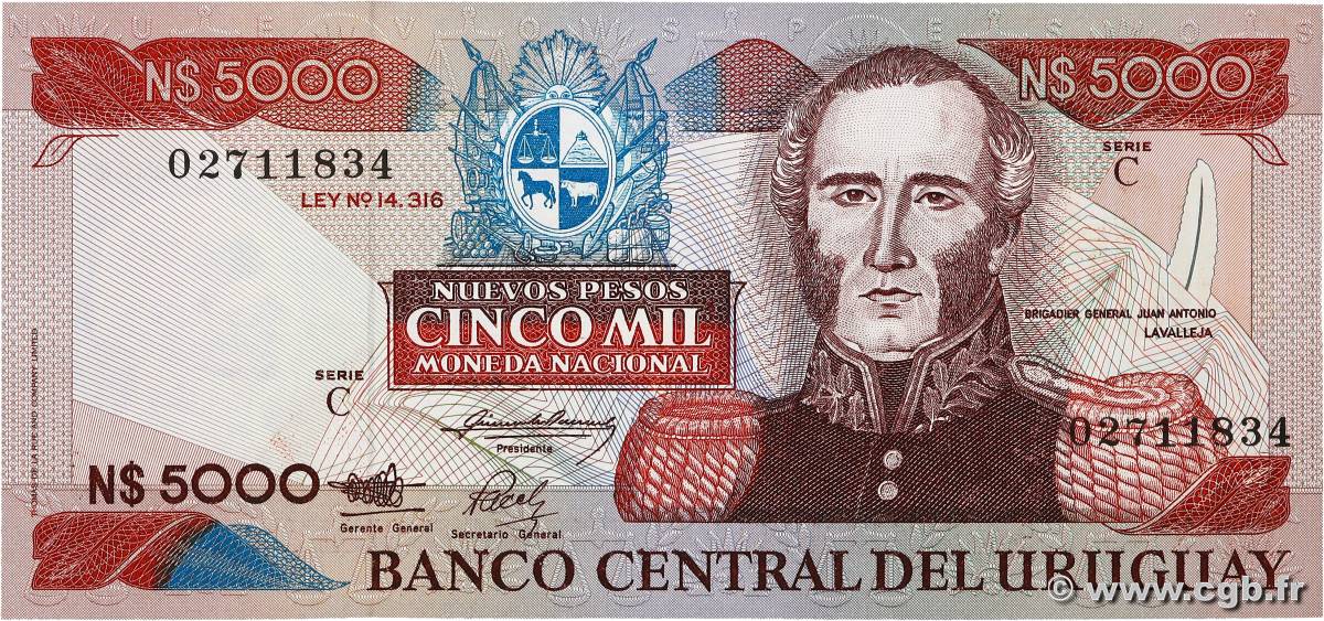 5000 Nuevos Pesos URUGUAY  1983 P.065a pr.NEUF
