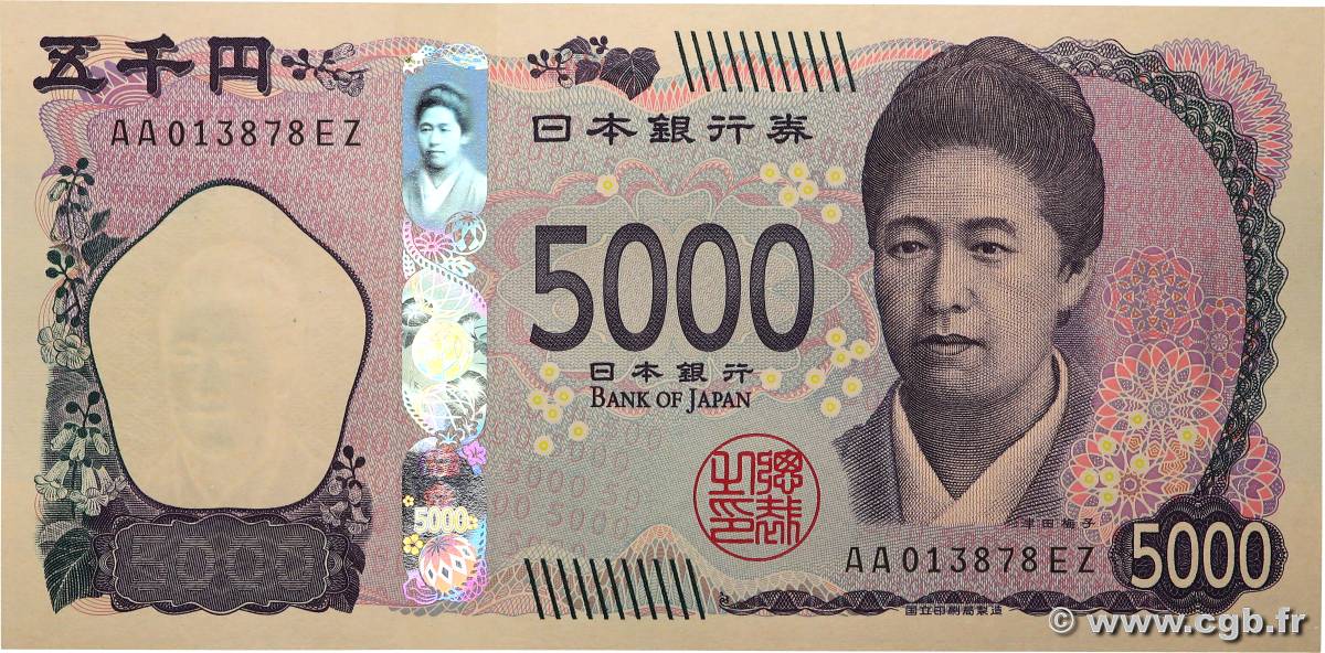 5000 Yen JAPON  2024 P.108 NEUF