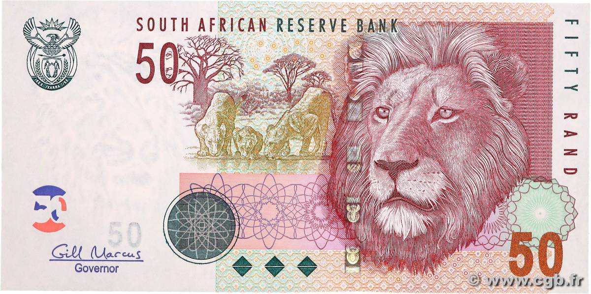 50 Rand SOUTH AFRICA  2009 P.130b UNC