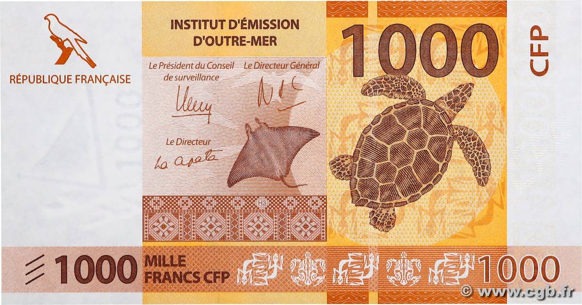 1000 Francs FRENCH PACIFIC TERRITORIES  2014 P.06 UNC