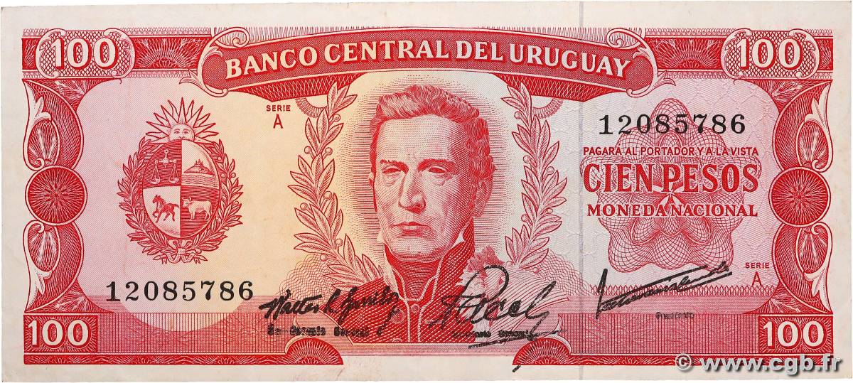 100 Pesos URUGUAY  1939 P.047a SUP