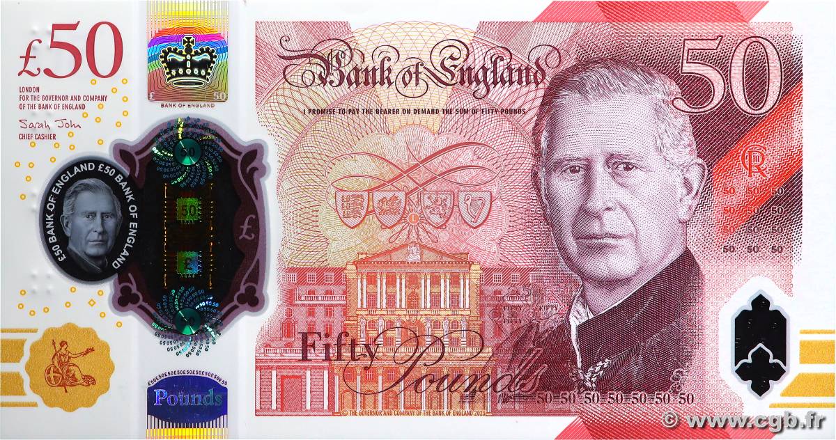 50 Pounds ANGLETERRE  2023 P.401 NEUF