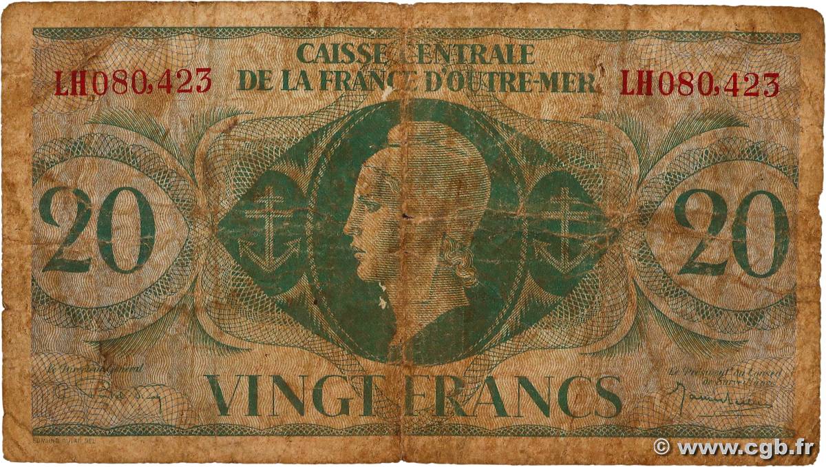 20 Francs AFRIQUE ÉQUATORIALE FRANÇAISE  1944 P.17b B