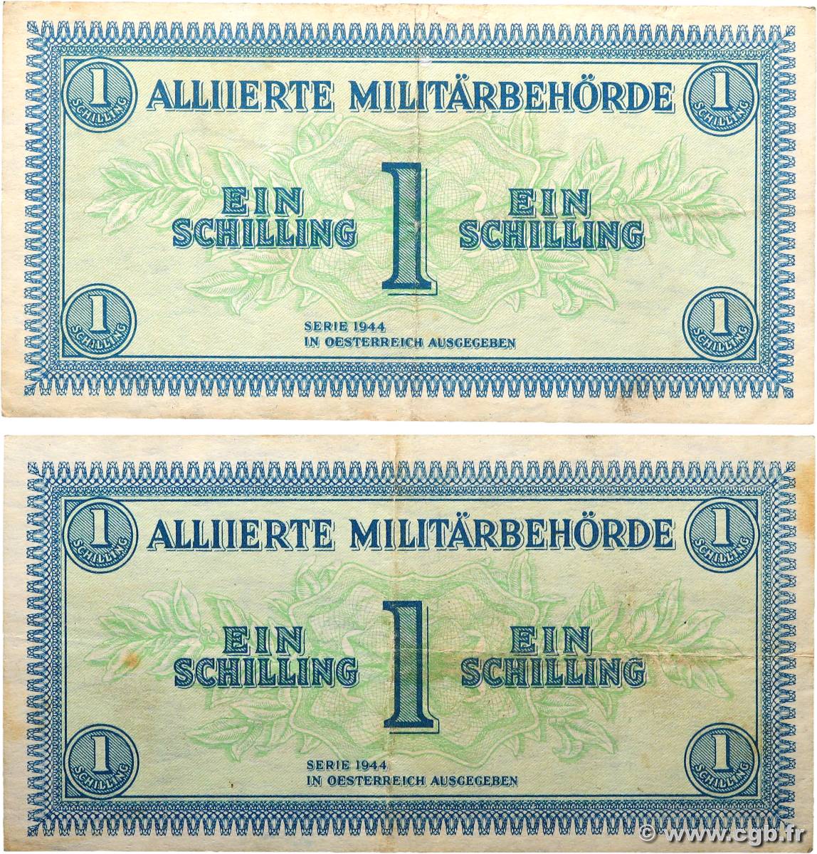 1 Schilling Lot AUTRICHE  1944 P.103b TTB