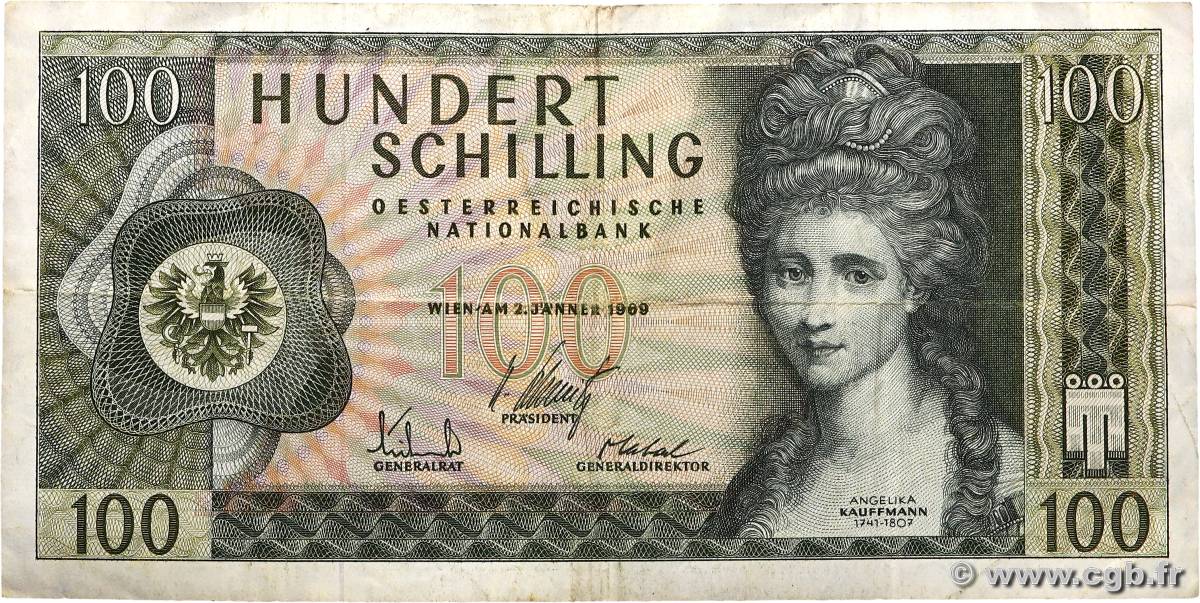 100 Schilling AUTRICHE  1969 P.146 pr.TTB