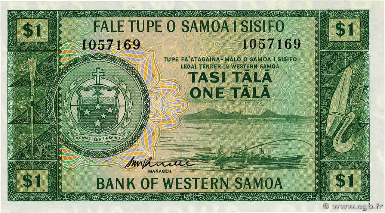 1 Tala SAMOA  1967 P.16c pr.NEUF