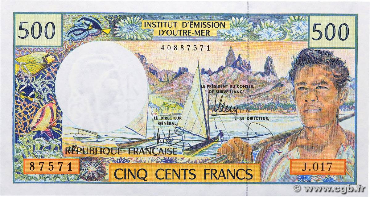 500 Francs FRENCH PACIFIC TERRITORIES  2004 P.01h FDC