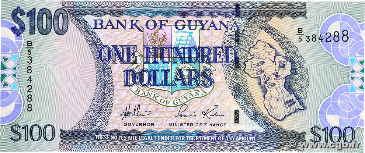 100 Dollars GUYANA  2005 P.36a UNC