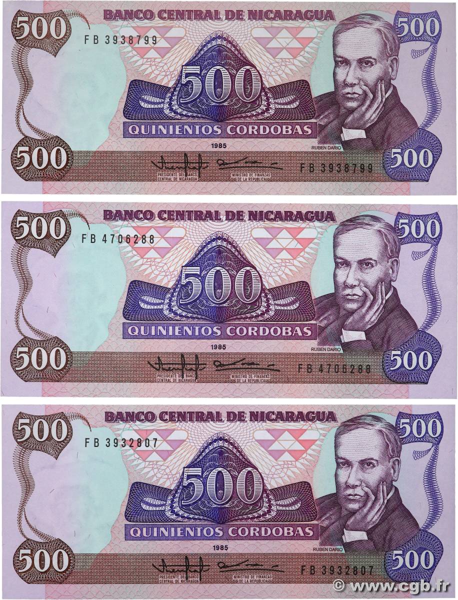 500 Cordobas NICARAGUA  1985 P.155 NEUF