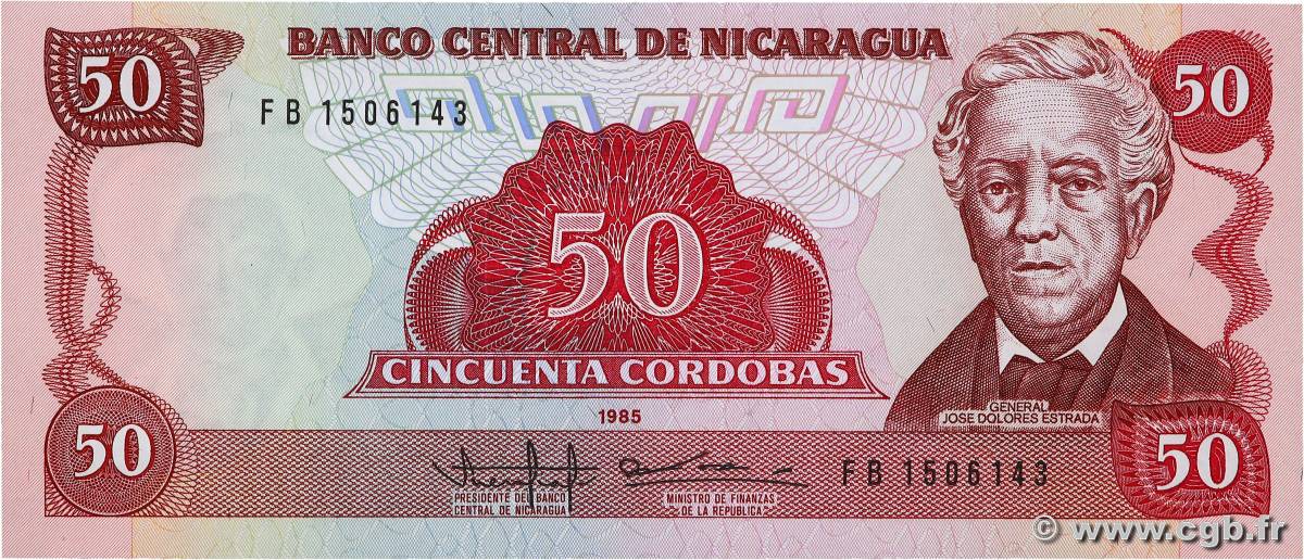 50 Cordobas NICARAGUA  1985 P.153 FDC