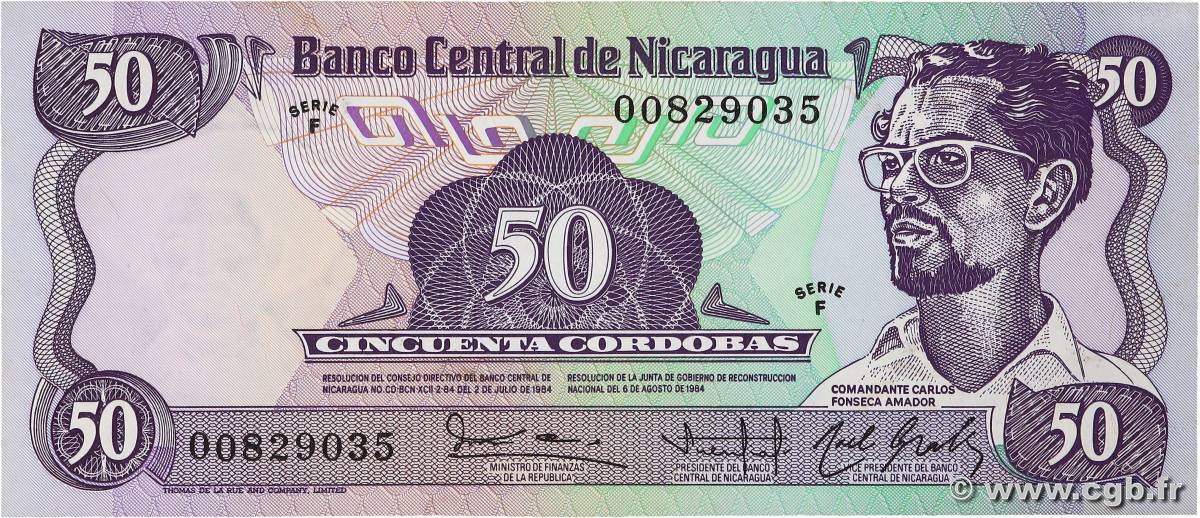 50 Cordobas NICARAGUA  1984 P.140 UNC-