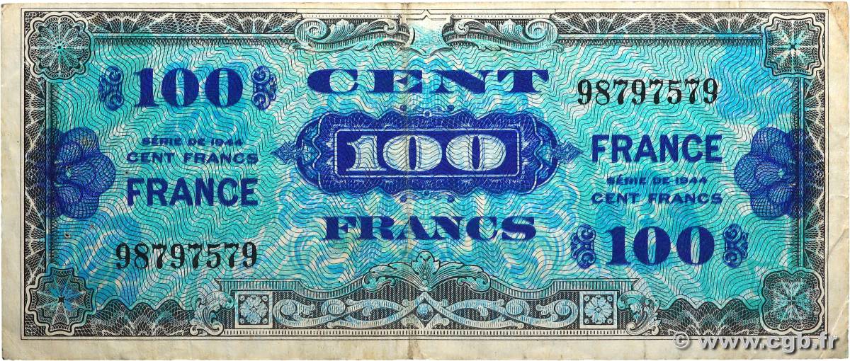 100 Francs FRANCE FRANCE  1945 VF.25.01 TB