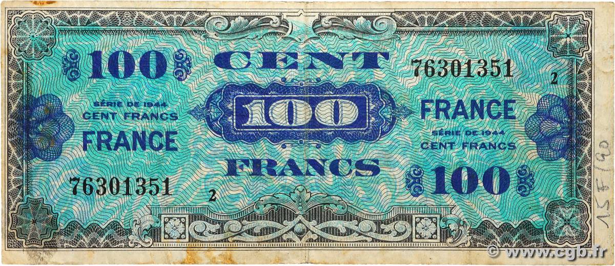 100 Francs FRANCE FRANCE  1945 VF.25.02 TB