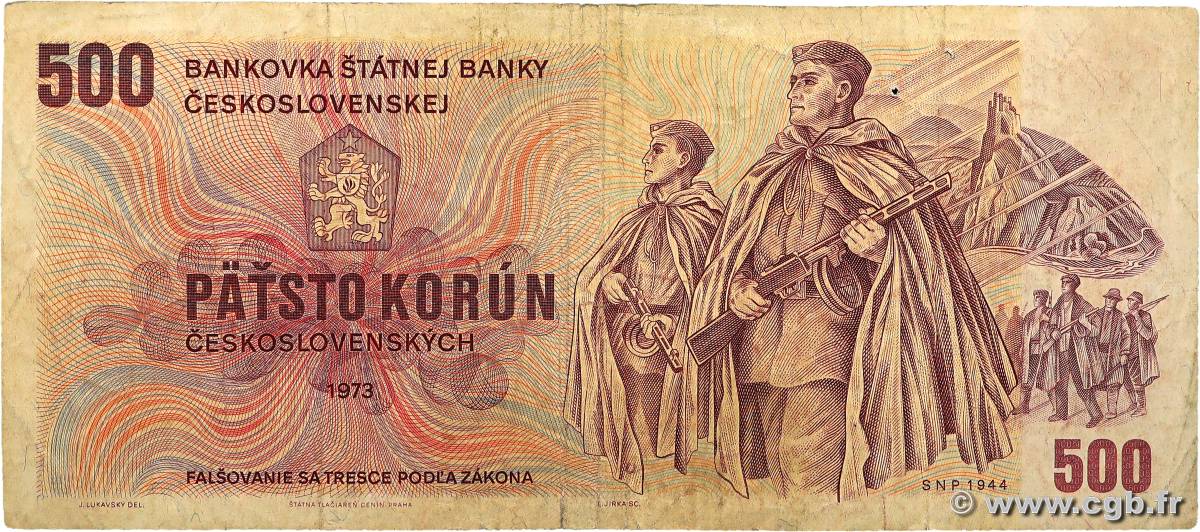 500 Korun CHECOSLOVAQUIA  1973 P.093 RC