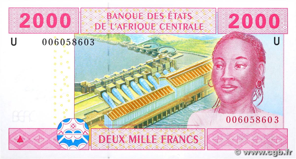 2000 Francs ÉTATS DE L AFRIQUE CENTRALE  2002 P.208Ua NEUF